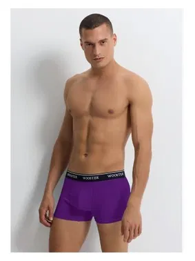 Wooster Mor Pamuklu Strech Cotton Erkek Boxer Wooster W-076 - 3 Adet