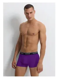 Wooster Mor Pamuklu Strech Cotton Erkek Boxer Wooster W-076 - 3 Adet