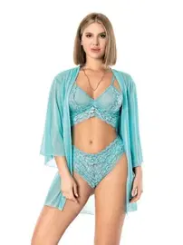 NightLight Dantelli Transparan Erotik Gecelik Takımı NightLight 3514