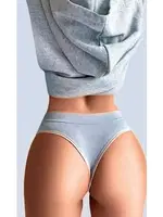 Çapraz İpli Erotik Kadın Külot NightLight 9150-2 Gri detay görünüm