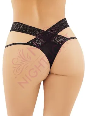 NightLight Dantel Çapraz Dantelli Fantezi Kadın Külot NightLight 9153 - Alternatif Görünüm