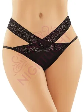 NightLight Dantel Çapraz Dantelli Fantezi Kadın Külot NightLight 9153