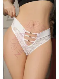 NightLight Dantelli Metal Aksesuarlı Fantazi Kadın Külot NightLight 9157-2