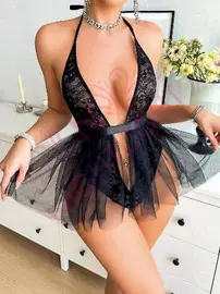 NightLight Tüllü Fantazi Etekli Kadın Body Nightlight7023