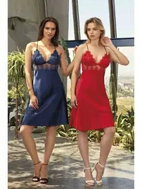 Nurteks Nurteks 5491 Saten Gecelik