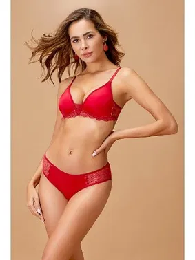 Nurteks Nurteks Bordo Destekli Sütyen Takım 4437