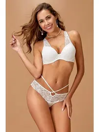 Nurteks Nurteks Destekli Sütyen Takım Ekru Dantel Askılı 4409