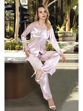 Nurteks Nurteks Saten Pijama 5692 - Alternatif Görünüm