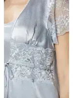 Önden Bağlamalı Saten Dantelli 3Lü Şort Sabahlık Takım Pierre Cardin 2480 farklı açı