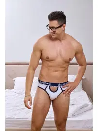 Darkzone Önü Açık Beyaz Erkek Slip  Darkzone DZN6252