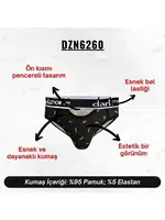 Önü Açık Desenli Erkek Slip  Darkzone DZN6260 farklı açı
