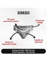Önü Açık Gri Erkek Slip  Darkzone DZN6253 farklı açı