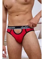 Önü Açık Kırmızı Erkek Slip  Darkzone DZN6256 detay görünüm