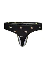 Ördek Desenli Siyah Erkek Tanga  Darkzone DZN6635 detay görünüm