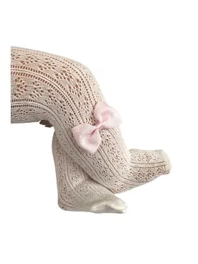 Daymod Orietta Aksesuarli Bebek Külotlu Çorap Kemik Daymod D2143003 - Alternatif Görünüm