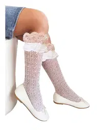 Daymod Orietta File Dantelli Çocuk Dizaltı Çorap Beyaz Daymod D2223016