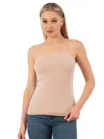 Örme Pamuklu Modal Esnek Rahat İnce Askılı Kadın Atlet Özkan 27042  Ten görsel 5