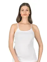 Örme Pamuklu Ribana Esnek Rahat İp Askılı Kadın Atlet Özkan 0107  Beyaz görsel 12