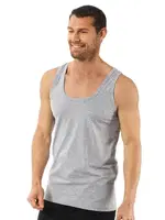 Özkan 0050 Erkek %100 Pamuklu Penye Süprem Atlet Gri görsel 6