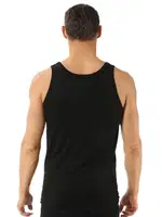 Özkan 0050 Erkek %100 Pamuklu Penye Süprem Atlet Siyah görsel 5