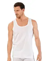 Özkan 0050 Erkek %100 Pamuklu Penye Süprem Atlet Beyaz farklı açı