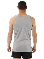 Özkan 0113 Erkek Pamuklu Ribana Esnek Yumuşak Kalın Askılı Atlet Gri farklı açı