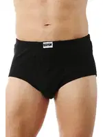 Özkan 0117 Erkek Ribana Pamuklu Slip Torbalı Külot Siyah farklı açı