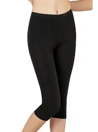 Özkan Özkan 0458 Kadın Pamuklu Likralı Süprem Esnek Rahat Kapri Tayt