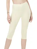 Özkan 0458 Kadın Pamuklu Likralı Süprem Esnek Rahat Kapri Tayt Ten görsel 4