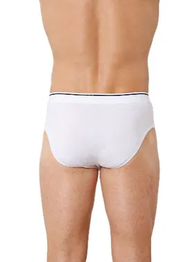Özkan Özkan 11330 Beyaz Erkek Pamuklu Likralı Penye Esnek Rahat Slip Külot - Alternatif Görünüm