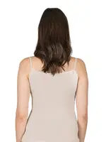 Premium Kumaş Viskon Saten Yakalı Esnek  İnce Askılı Atlet Özkan 2040 Vizon görsel 24