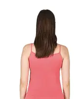 Premium Kumaş Viskon Saten Yakalı Esnek  İnce Askılı Atlet Özkan 2040 Somon görsel 10