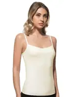 Yakası Pullu Viskon Kumaş Esnek İp Askılı Kadın Atlet Özkan 2102 Ekru görsel 15