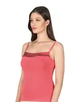 Yakası Pullu Viskon Kumaş Esnek İp Askılı Kadın Atlet Özkan 2102 Somon görsel 11