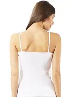 Süprem Pamuklu Likralı Esnek Rahat İnce Askılı Kadın Atlet Özkan 23319 Beyaz görsel 6