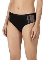 Özkan 25592 10lu Paket Kadın Modal Pamuklu Dantelli Bato Külot Siyah farklı açı