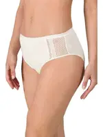 Özkan 25592 10lu Paket Kadın Modal Pamuklu Dantelli Bato Külot Ekru görsel 8