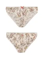 Özkan 26481 7li Paket Kadın Pamuklu Desenli Likralı Süprem Esnek Rahat Slip Bikini Külot görsel 4