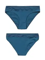 Özkan 26797 7'li Paket Kadın Bel Kismi Tül Detaylı Likralı Pamuklu Esnek Rahat Slip Bikini Külot farklı açı