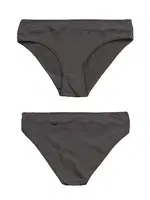 Özkan 26797 7'li Paket Kadın Bel Kismi Tül Detaylı Likralı Pamuklu Esnek Rahat Slip Bikini Külot görsel 4