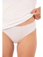 Pamuklu Likralı Modal Esnek Rahat İnce Askılı Kadın Atlet Takım Özkan 27027 Beyaz görsel 5