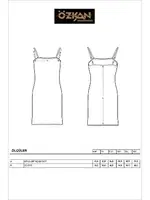 Özkan 7126 Kadın Ip Askılı Viskon Atlet Kombinezon Jüpon Astar Siyah görsel 7