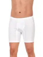 Paçalı 6'lı Paket %100 Pamuk Süprem Erkek Beyaz Boxer Yıldız 05 Beyaz