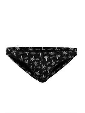 Darkzone Palmiye Desenli Siyah Erkek Slip  Darkzone DZN6478