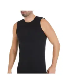 Yıldız Çamaşır Pamuk 3'lü Paket Siyah Sıfır Kollu Bisiklet Yaka Ribana Erkek Atlet Yıldız 11