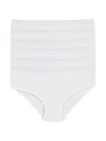 Pamuk Beyaz 6'lı Paket Bato Kadın Külot Yıldız 3580 Beyaz