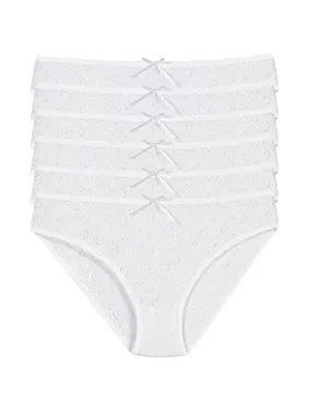 Yıldız Çamaşır Pamuk Beyaz 6'lı Paket Kalpli Kadın Bikini Külot Yıldız 3575