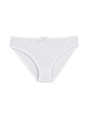 Yıldız Çamaşır Pamuk Beyaz 6'lı Paket Kalpli Kadın Bikini Külot Yıldız 3575 - Alternatif Görünüm