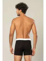 Pamuk Likralı Süprem Uzun Erdem Erkek Boxer 1417 Siyah görsel 7