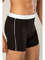 Pamuk Likralı Süprem Uzun Erdem Erkek Boxer 1417 Siyah görsel 8